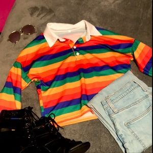 LGBTQ+ cropped shirt